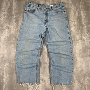 Vintage Levis 550 Jeans Mens 34x32 (33x27) Blue Relaxed Fit Fade USA Baggy 90s